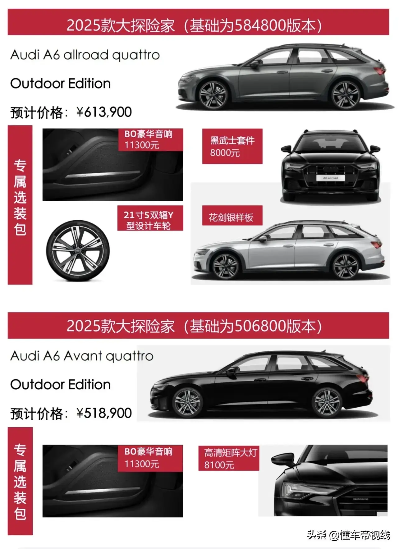 新车 | 售51.89万元起，2024款奥迪A6 Avant/allroad大探险家版上市  -图9