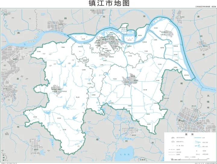 江苏省和13大地级市2023年版行政区划地图  -图6