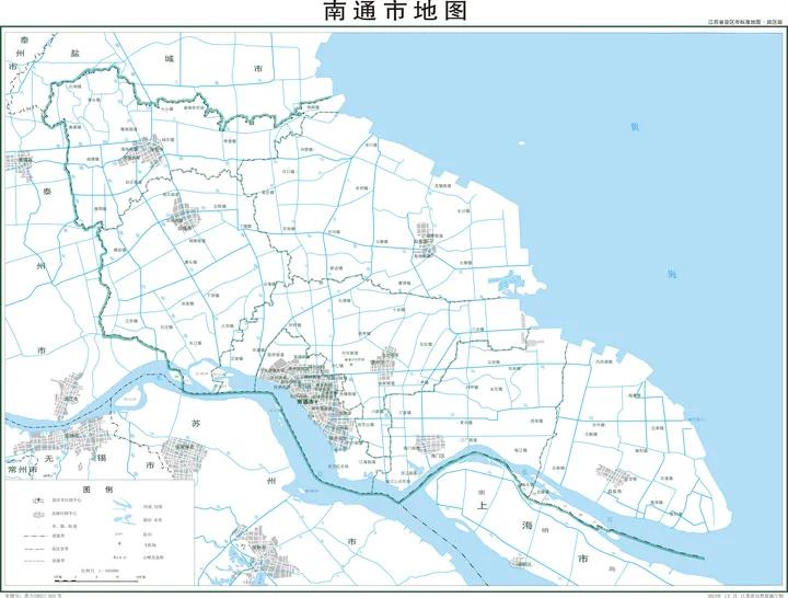 江苏省和13大地级市2023年版行政区划地图  -图9