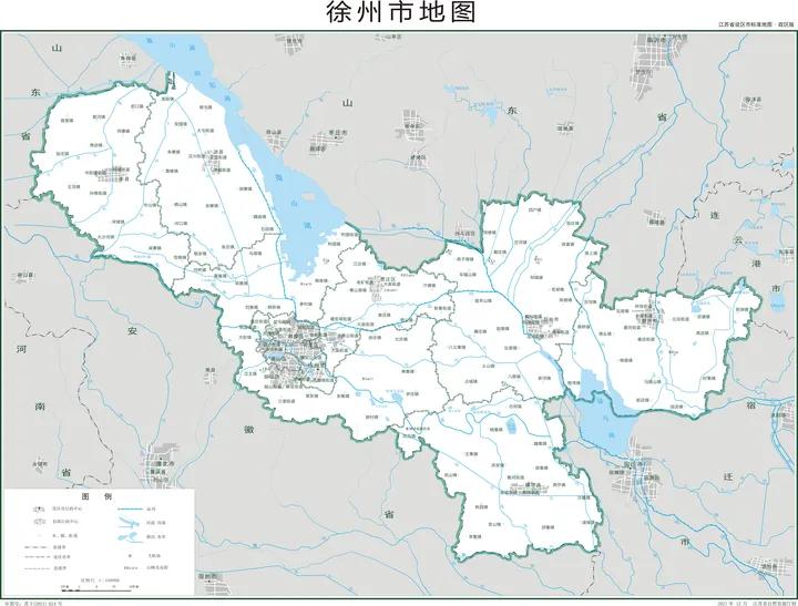 江苏省和13大地级市2023年版行政区划地图  -图12