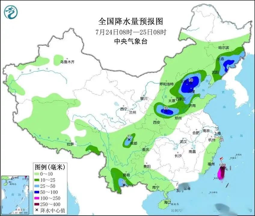 大雨突来，来看看降水量，有没有你们的地方！  -图8